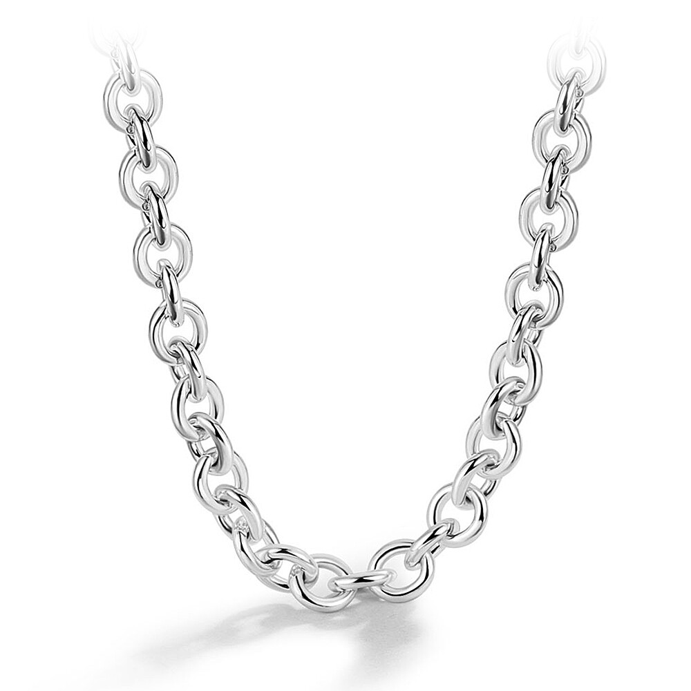 925 Sterling Silver Men’s 6mm Rolo Chain Necklace Round Cable Link Necklace