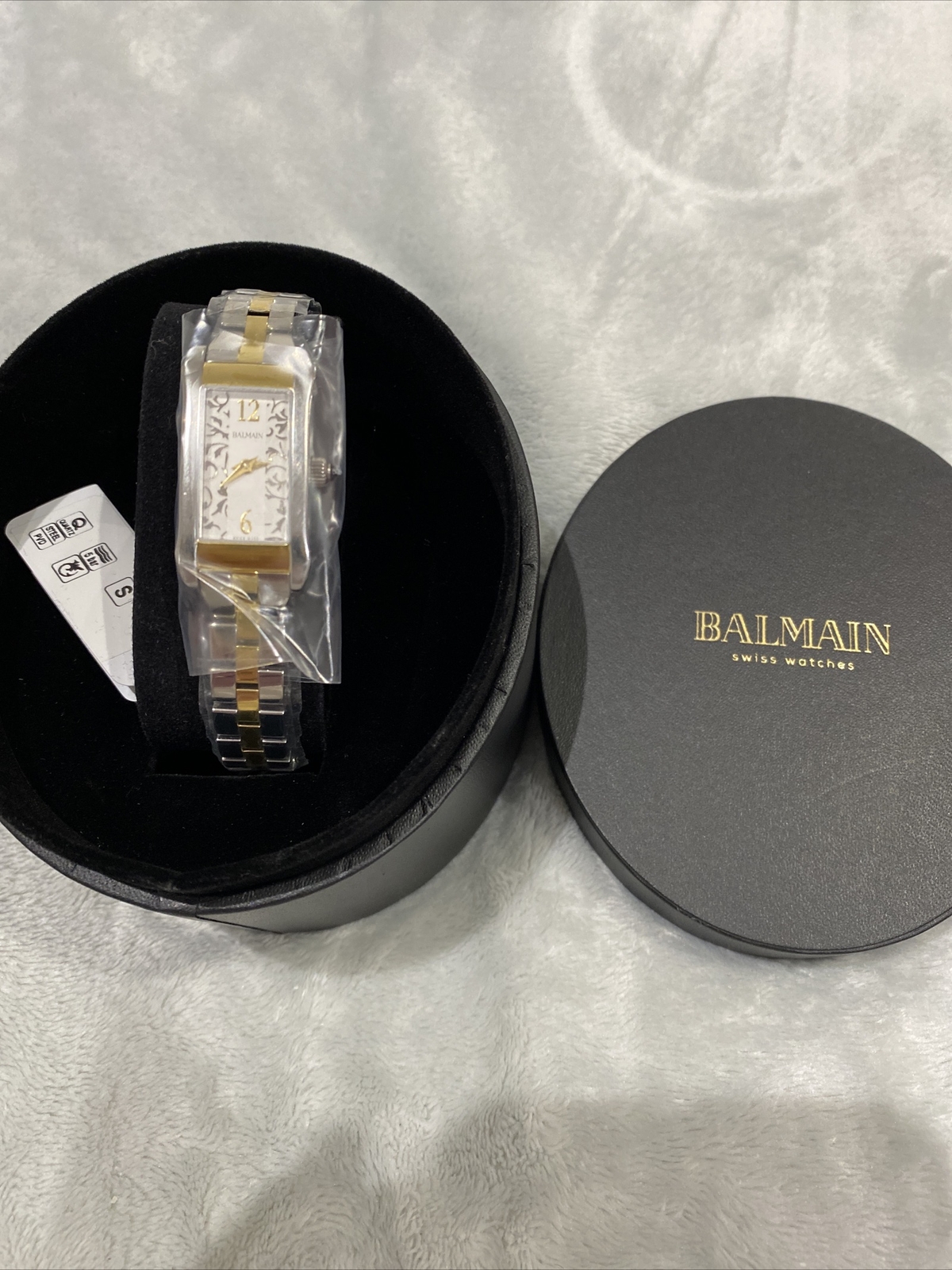 Balmain Silver/ gold tone stainless steel bracelet quartz watch Swiss Made BNWB