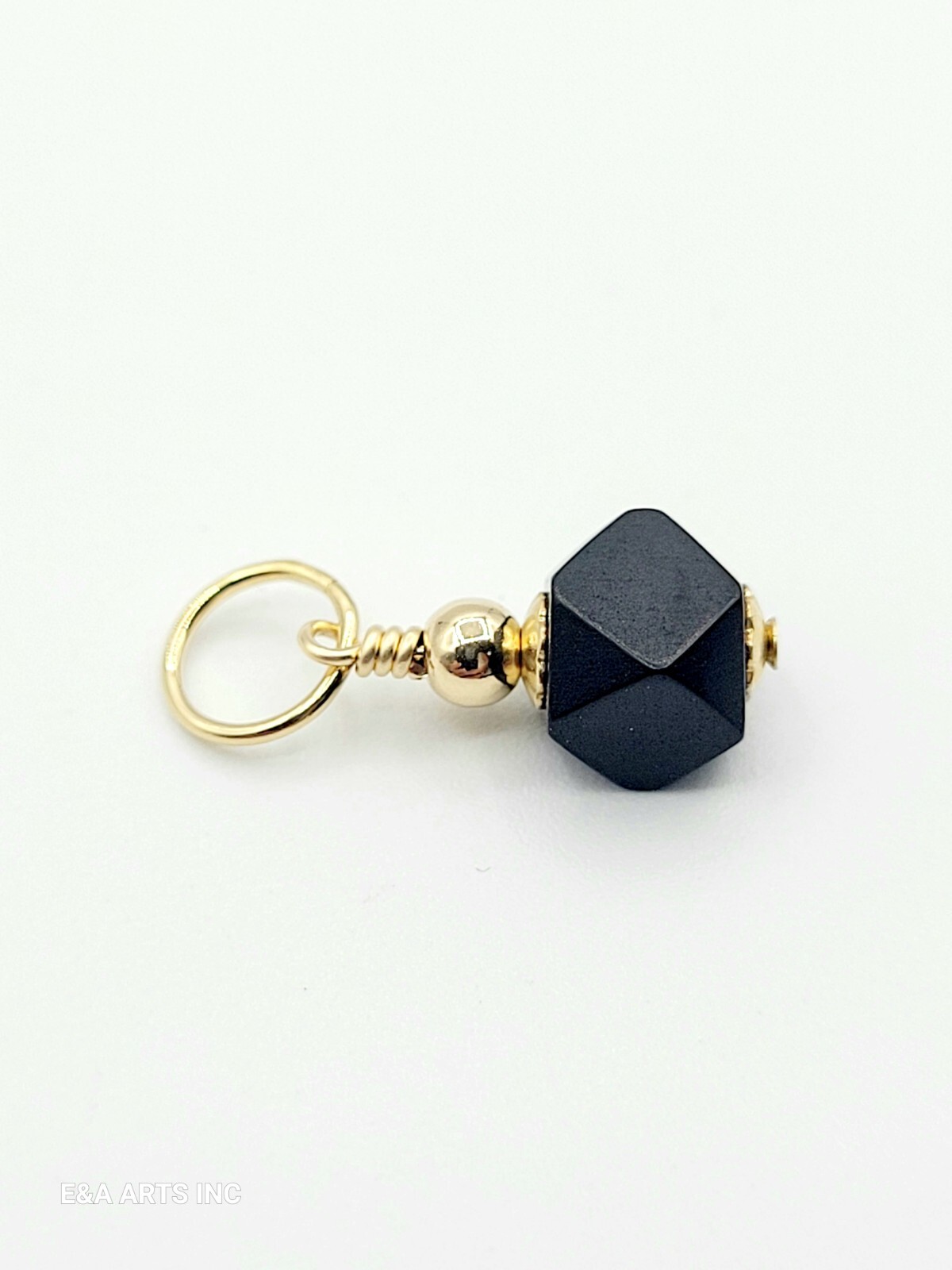 New Azabache 100% Real Goldfilled Pendant – Genuine Azabache 5mm.