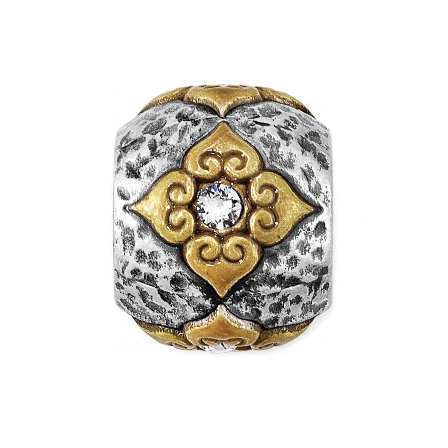 New Brighton ART & SOUL JOURNEY Crystals 2 Tone Bead Charm RETIRED !