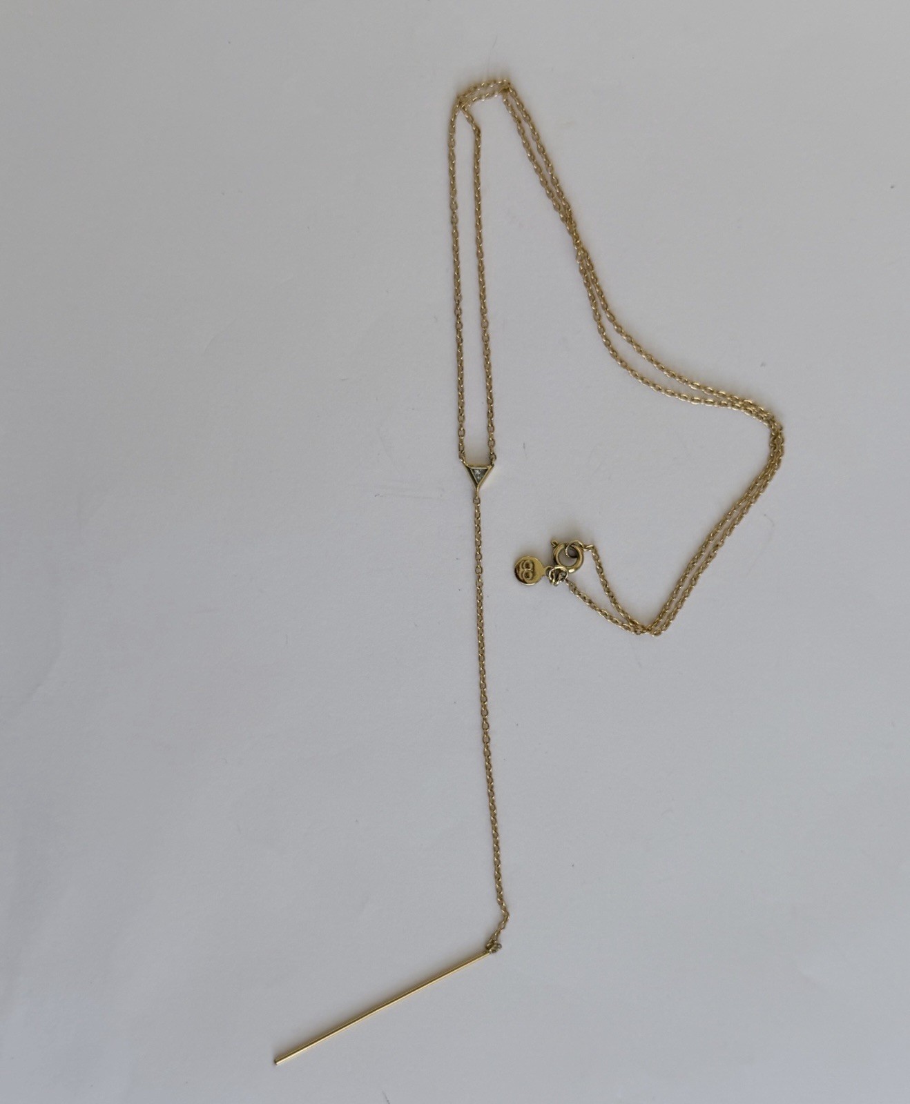Gorjana Necklaces 18K Gold Plated Joplin Wrap Fringe Gem Charm Lot of 2