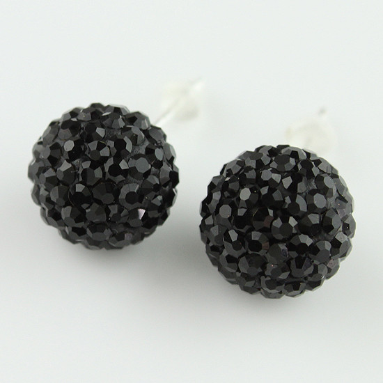 1Pair Czech Crystal Disco Ball Stud Sparkle Earring 4mm 6mm 8mm 10mm
