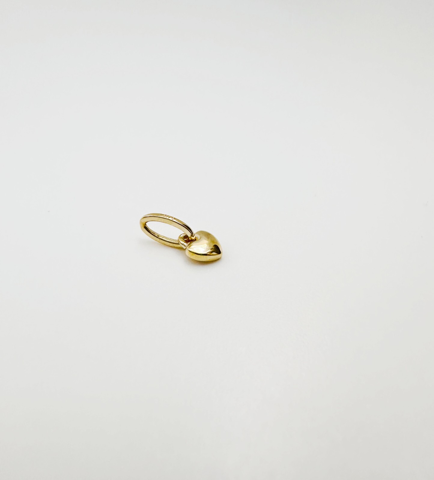 without packaging 14K Solid Yellow Gold Teeny Tiny Very Small Beveled He G2U