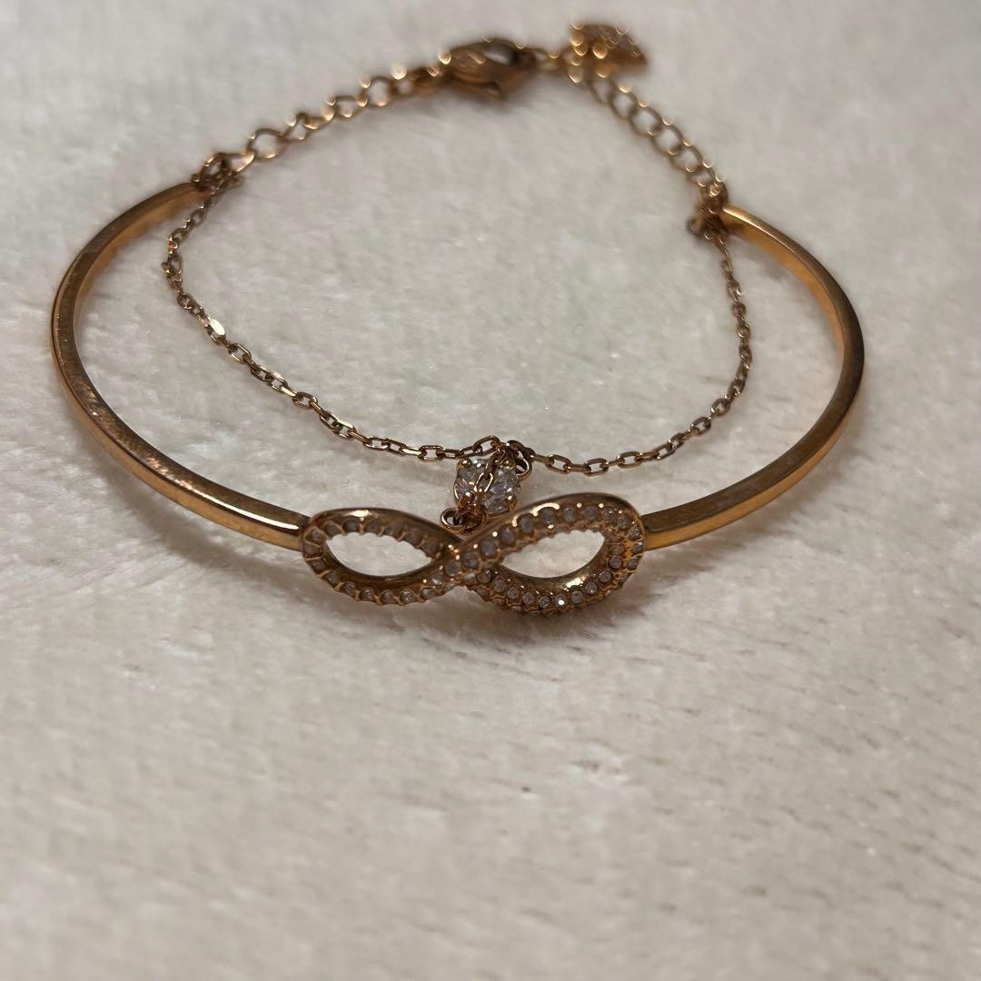 Swarovski Infinity Bangle Silver Used Not specified
