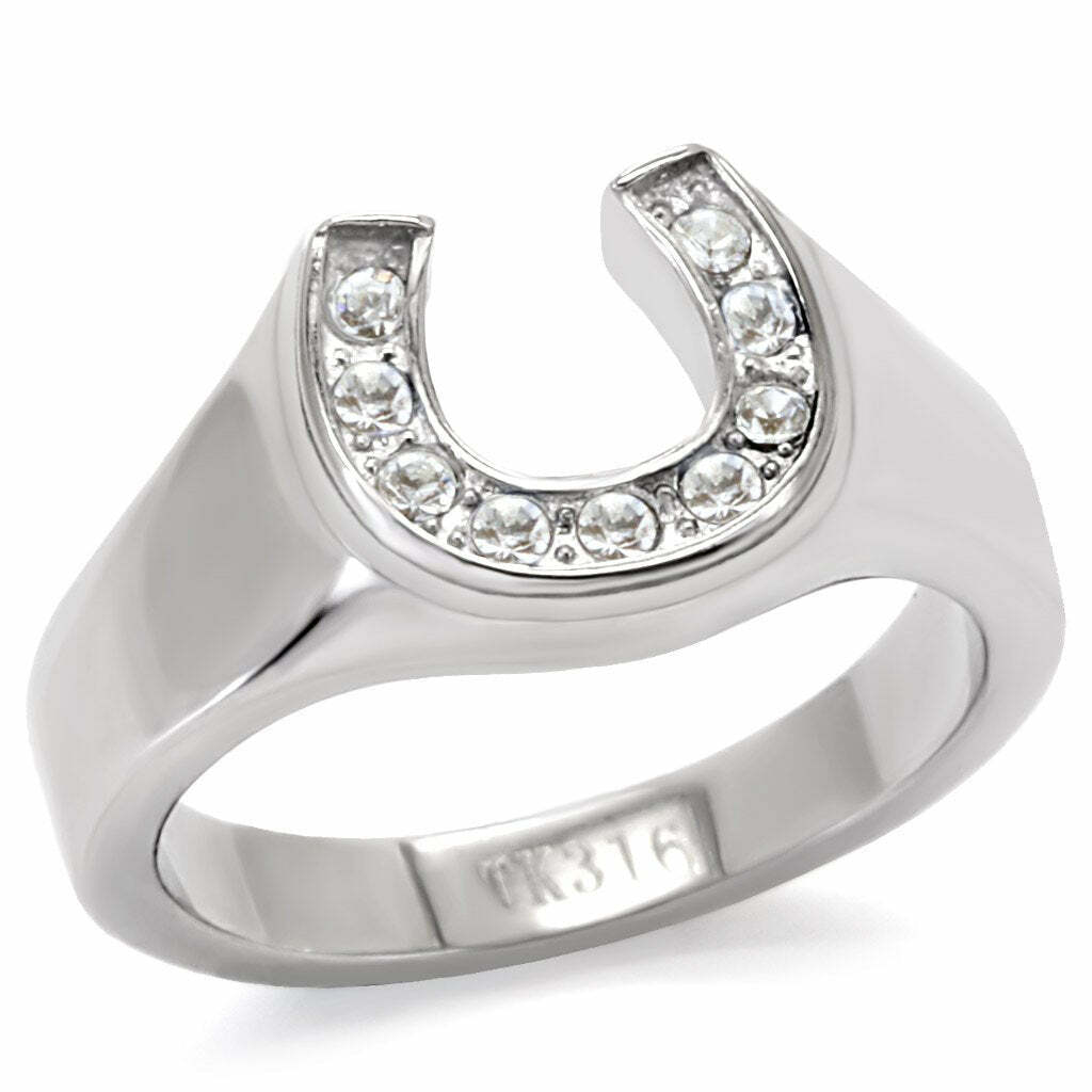 TK10616 – High polished (no plating) Stainless Steel Ring with Top Grade