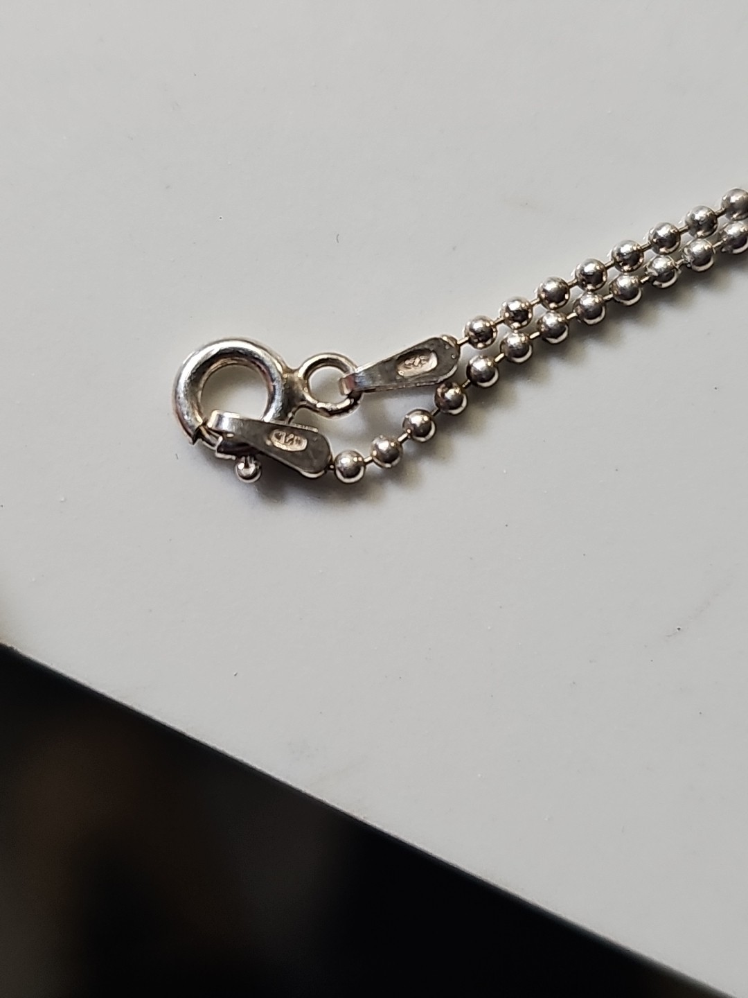 Sterling Silver 925 MOTORCYCLE Pendant W/ 20″ Bead Chain Necklace
