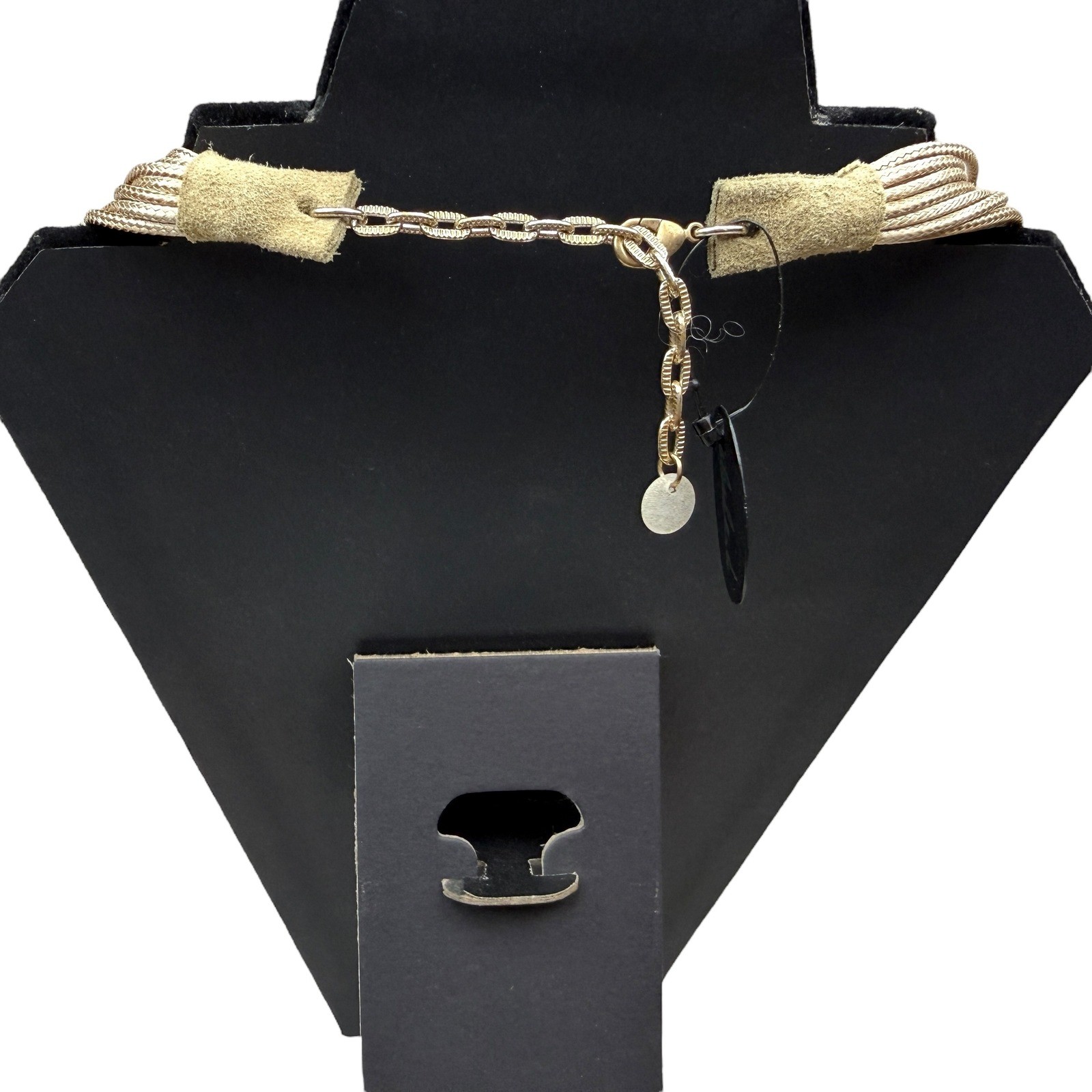 Alisha D Layered Statement Pendant Necklace Chic Gold Tone Rope Jewelry 19 in L