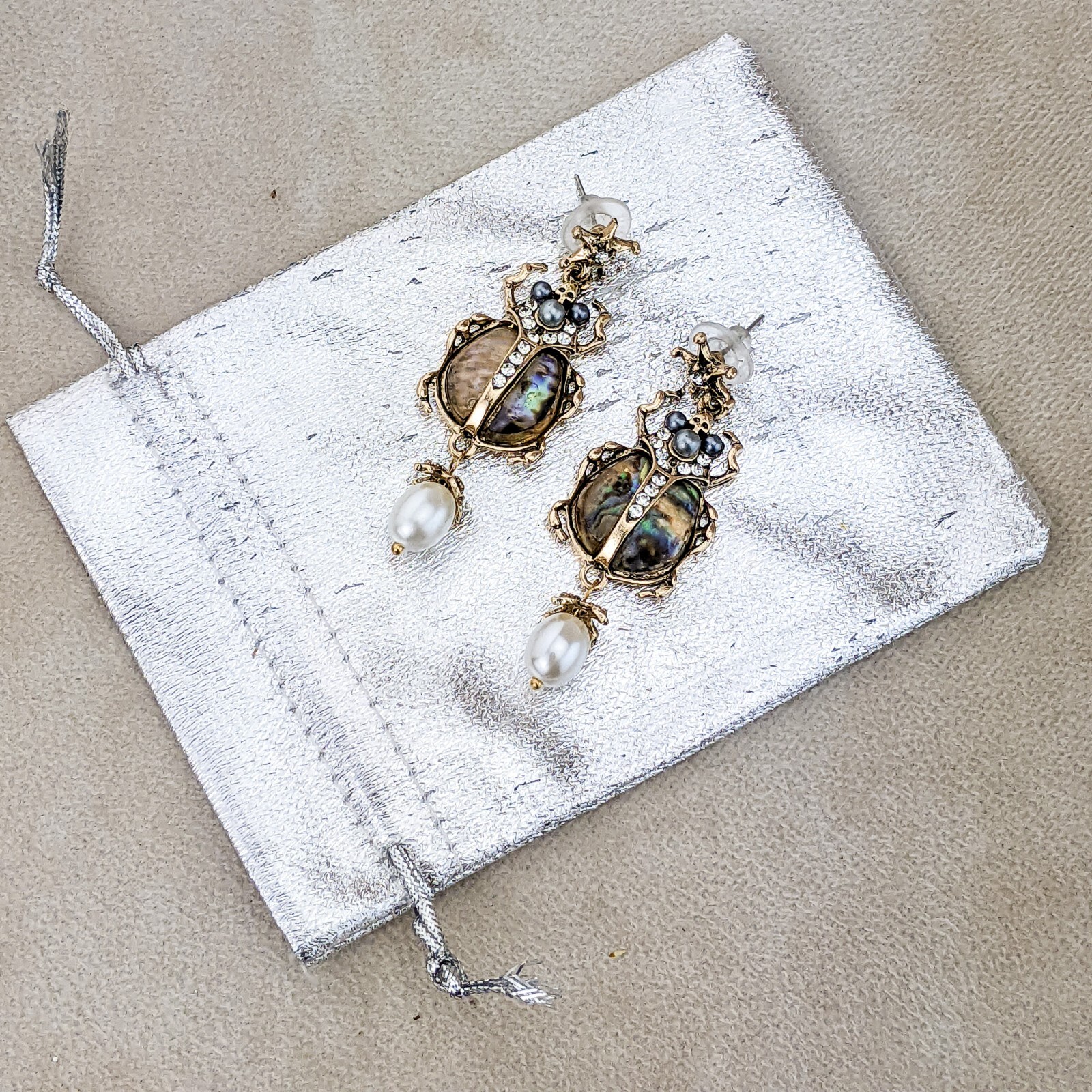 Scarab Beetle Earrings High Elegance multi colored Women Jewelry Gothic