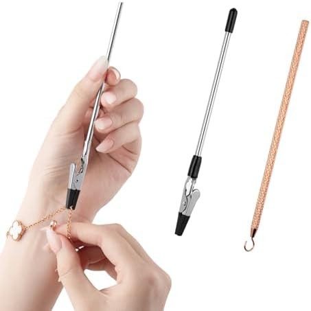 2 Pcs Bracelet Helper Tool, Portable Bracelet Helper Easy to Put on Yourself, Fa