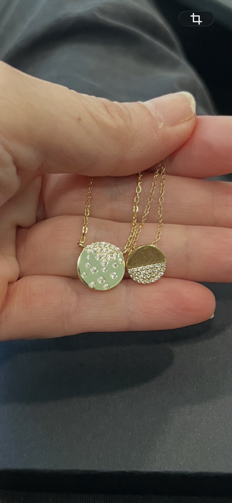 2 Freida Rothman Sterling silver and gold plated Charm Pendant Necklaces