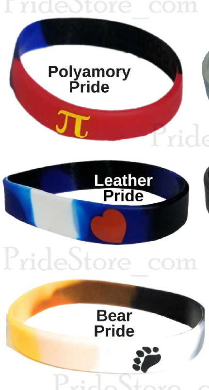 LGBTQ Gay Pride Silicone Bracelets Individual and Wholesale Lots LGBT GLBT Queer