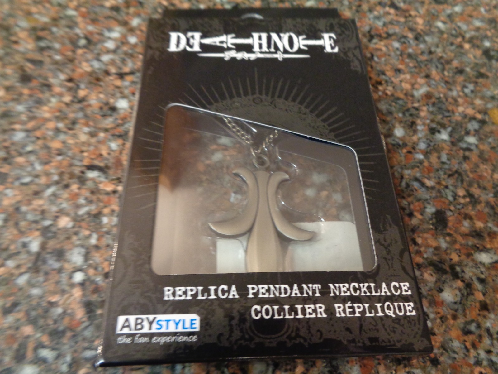 ABYstyle Death Note Misa Necklace Antique Silver Finish Replica Window Box New