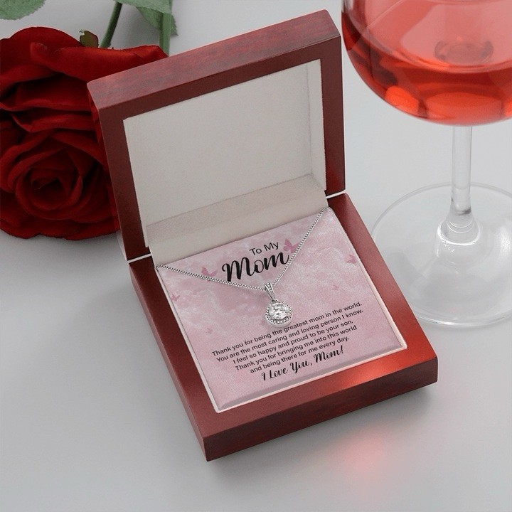 To My MOM necklace Mother’s day Birthday christmas heartfelt Gift from son