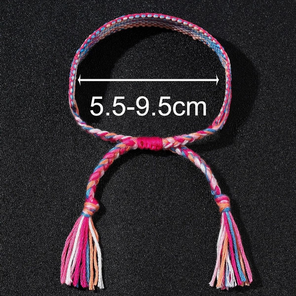 12PCS Adjustable Friendship Bracelets Boho Woven String Bracelet Gift Set
