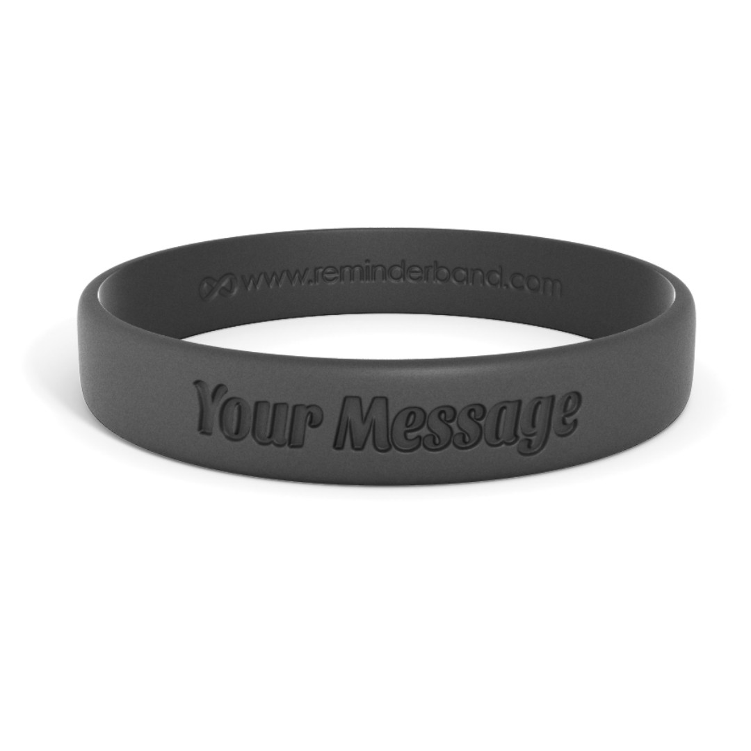 Classic Custom Debossed Silicone Wristbands – Personalized Rubber Bracelets
