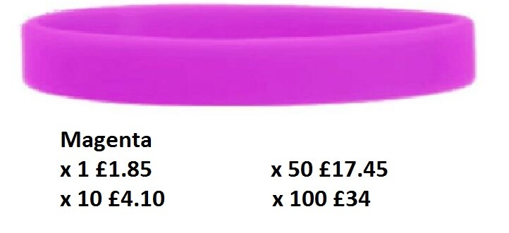 Silicone Wristbands Rubber Plain Reusable For Events Charity Fashion Bands-Adult