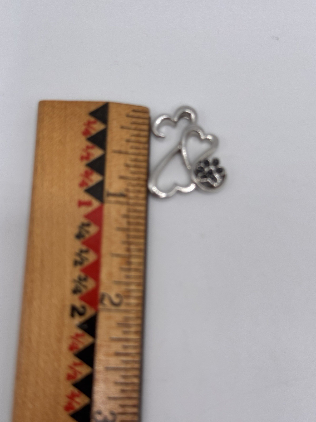 Open Hearts Jane Seymour Black Diamond Motherly Love Paw Pendant Sterling Silver