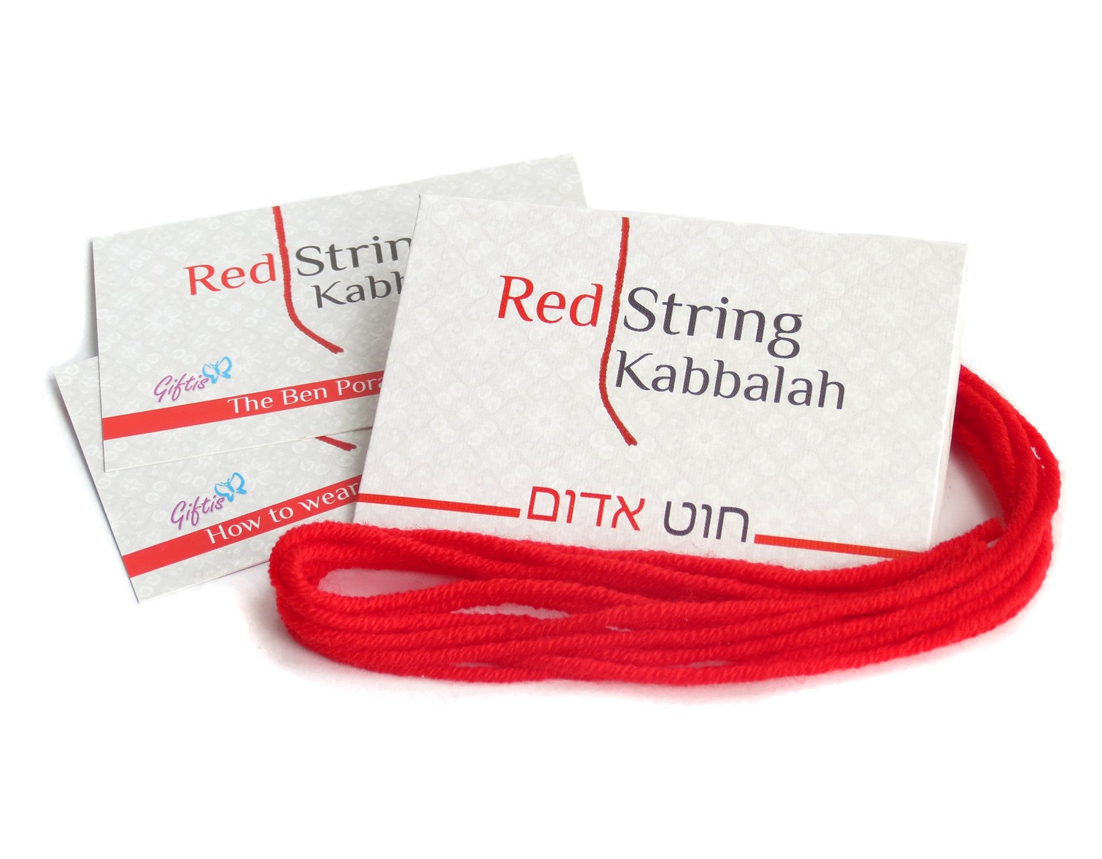5 pcs Original Kabbalah Red String Bracelet – 100% Wool – Powerful Protection…