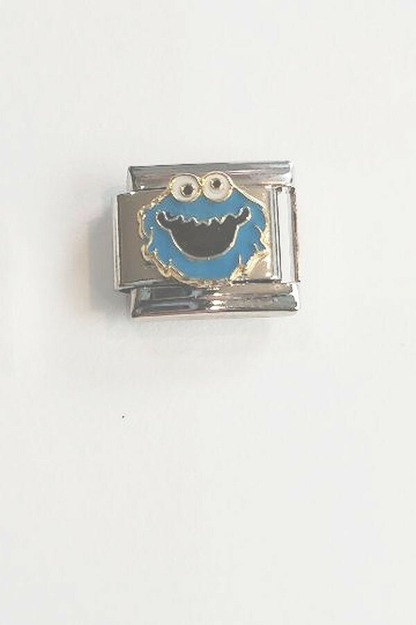 Sesame Street’s Cookie Monster – Standard – 9mm Italian Charm Link
