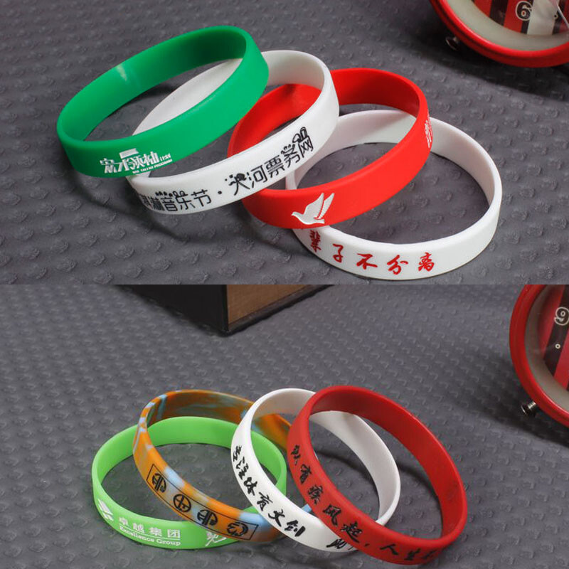 1x Motivation Anti-lost Custom Engraved Silicone Wristband Personalized Bracelet