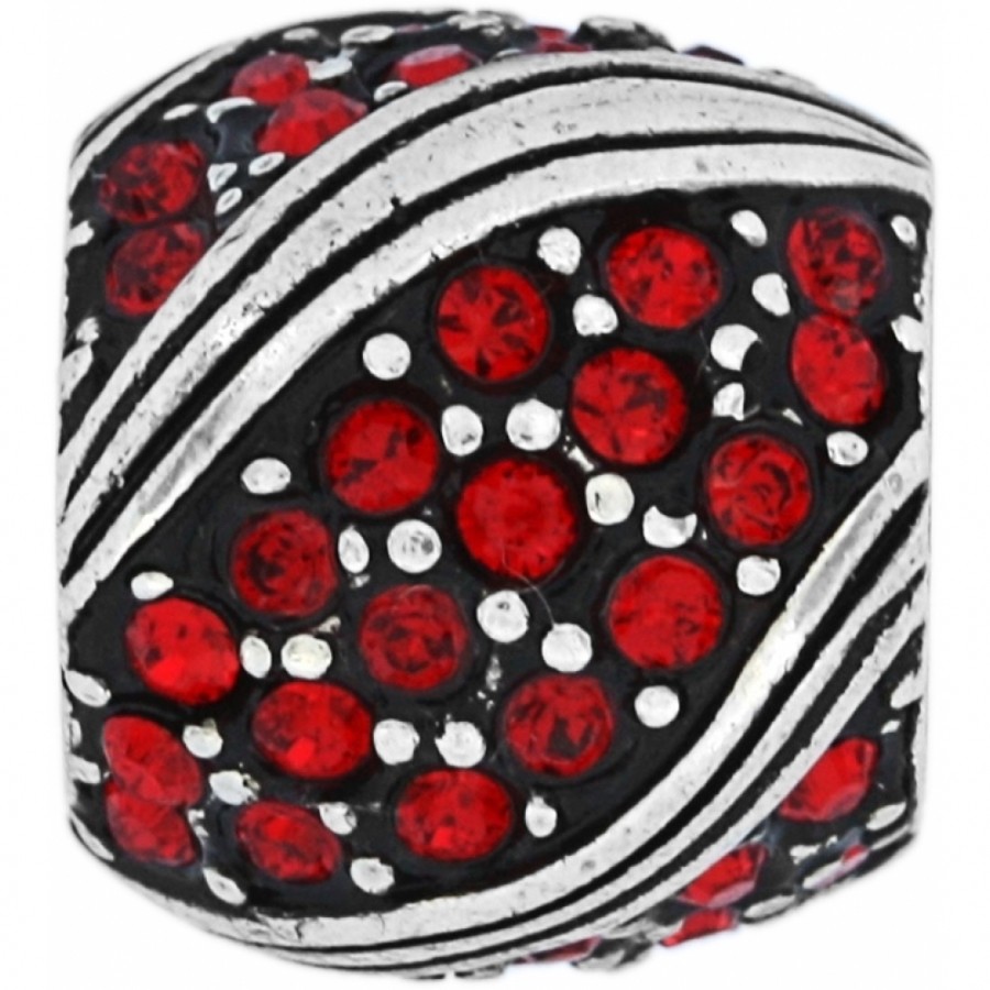 New Brighton ABC AMERICANA Silver Red Bead Charm Spacer MSRP $23