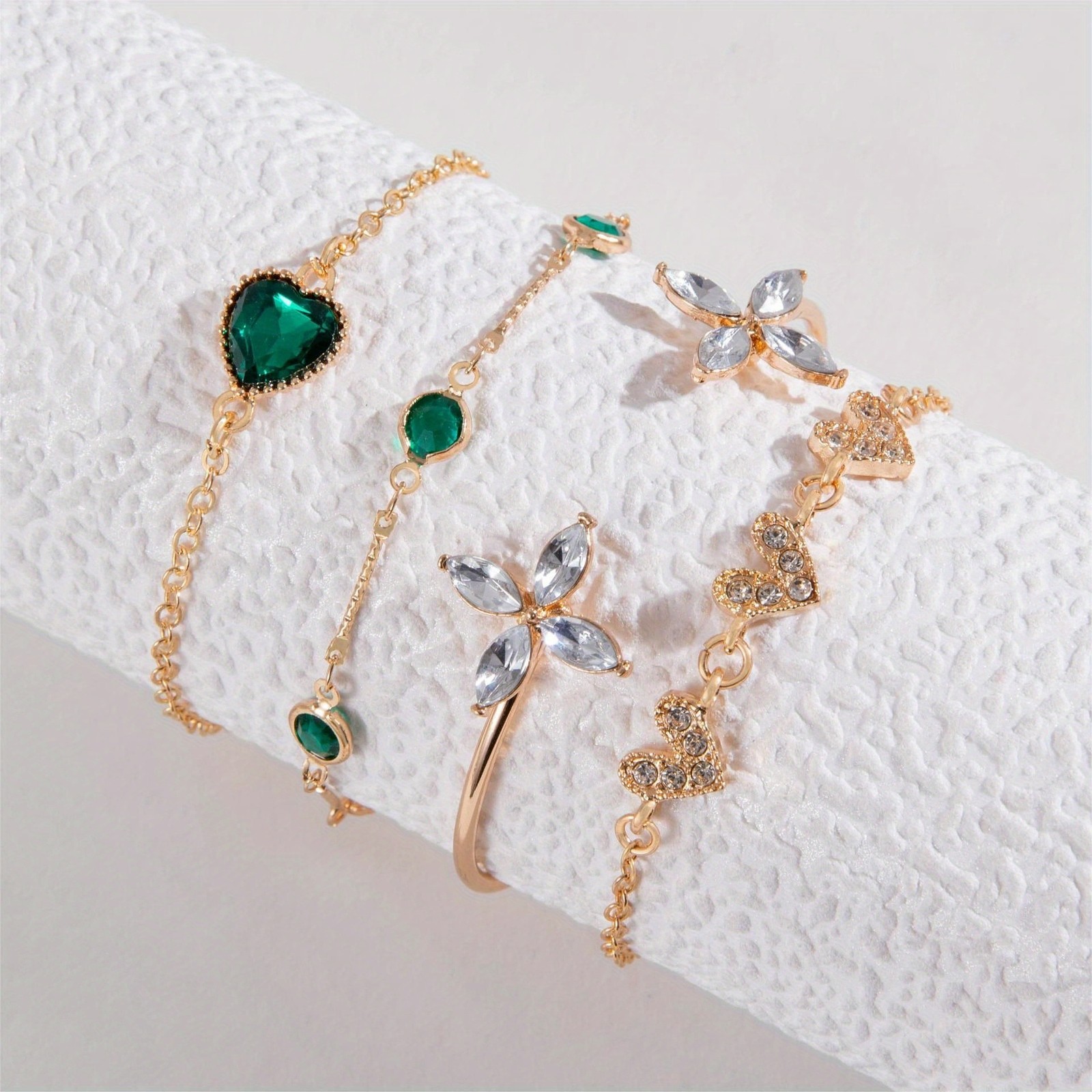 20Pcs Dainty Layered Chain Bracelets Adjustable Bangle Link Bracelet Set Women