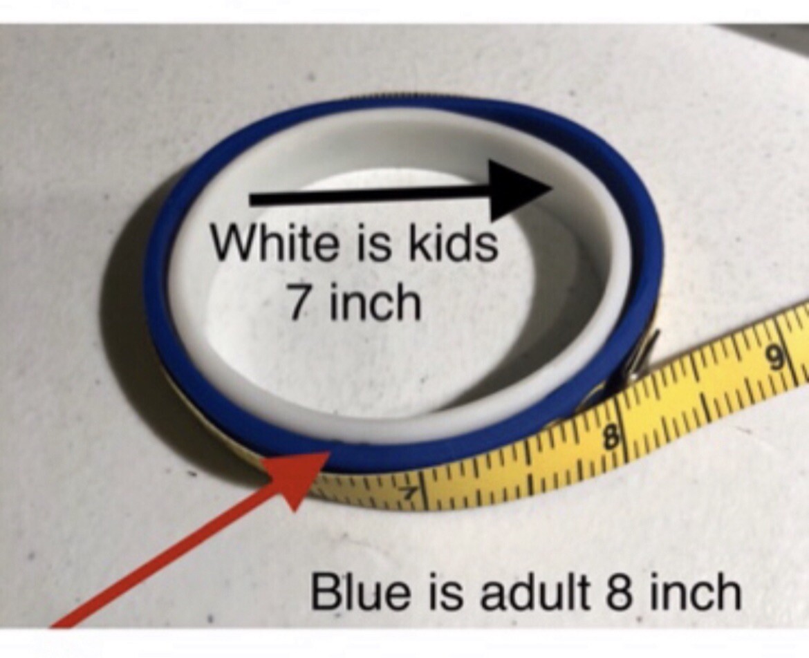 1 (One) Kids Size Nike Sport Silicone Rubber Bracelet Wristband Stretch