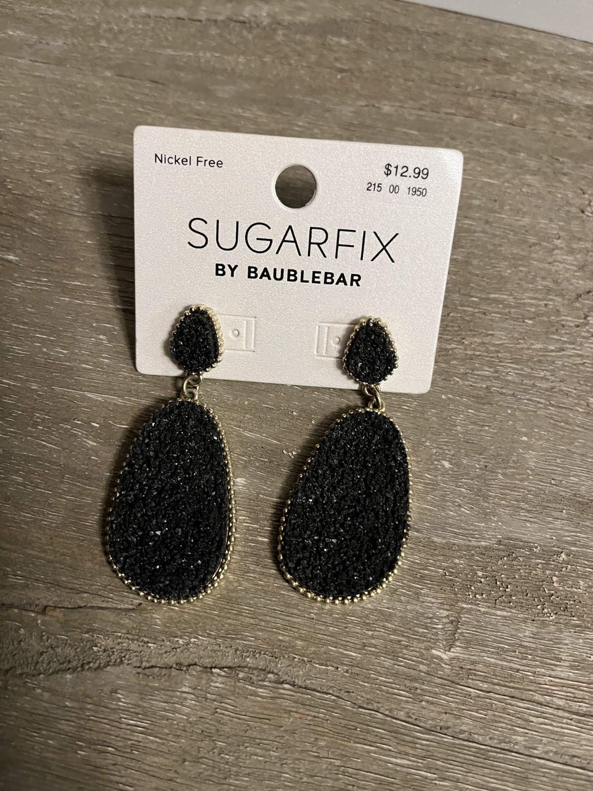 Target Sugarfix by Baublebar Black & Gold Women’s Dangle Earrings NWT