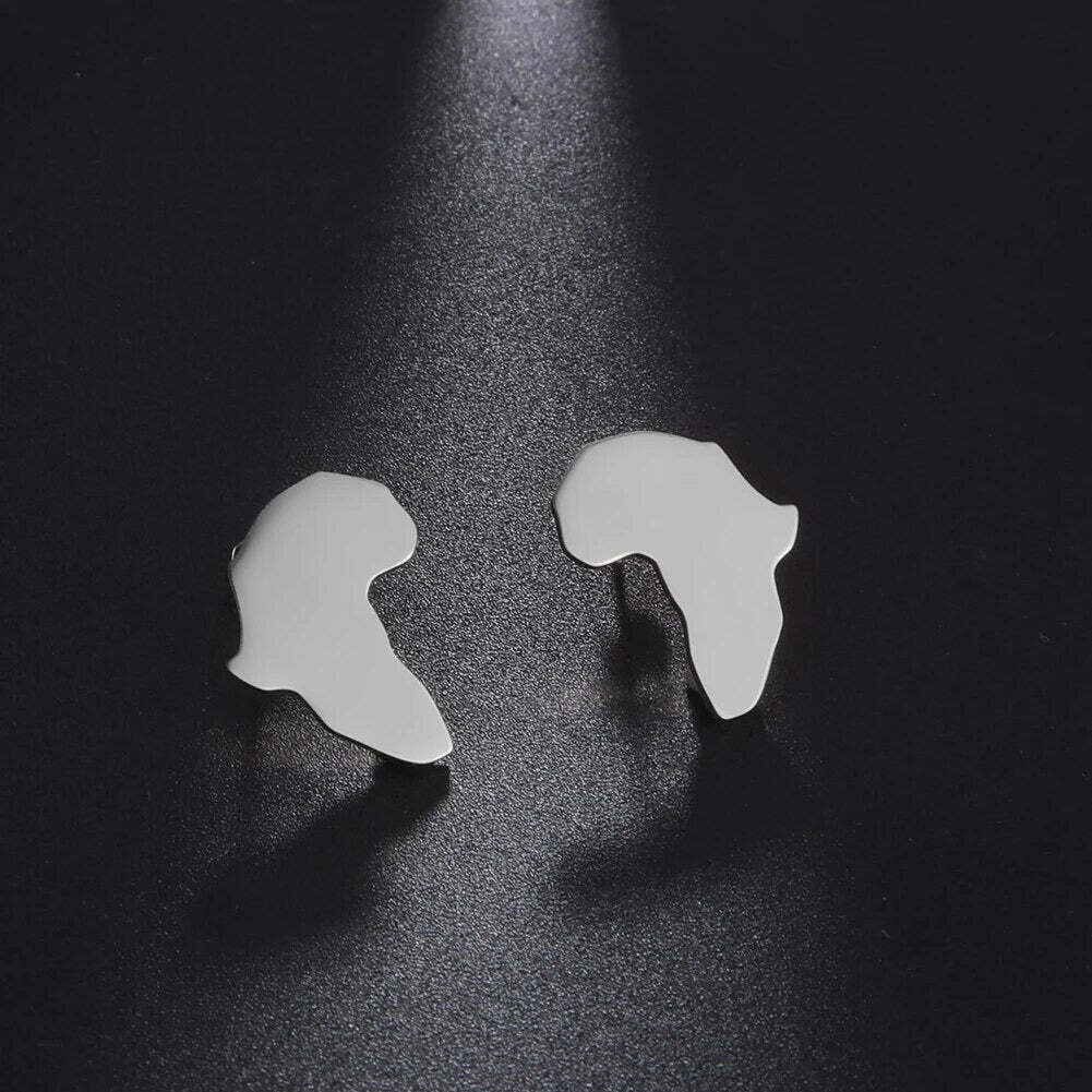 Africa Map Earrings