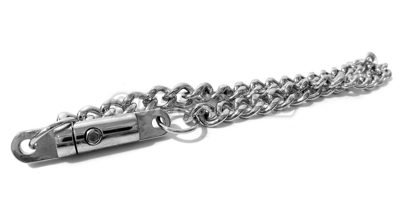 6.5″ Locking Wrist Cuff Chain Bracelet with Key – CuffStore