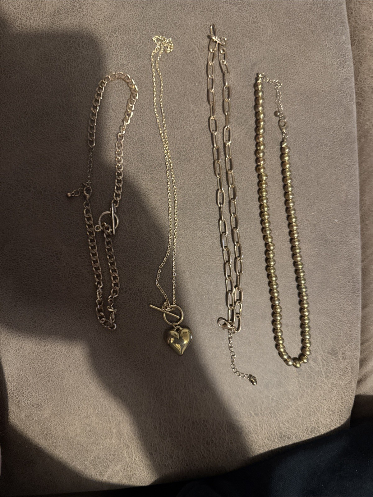 4Pcs Long Layered Necklace Cross Y-Shaped Drop Pendant Necklace Womens Jewelry