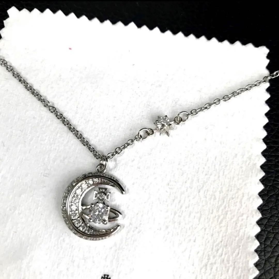 Vivienne Westwood Necklace DORINA MOON Silver in BOX