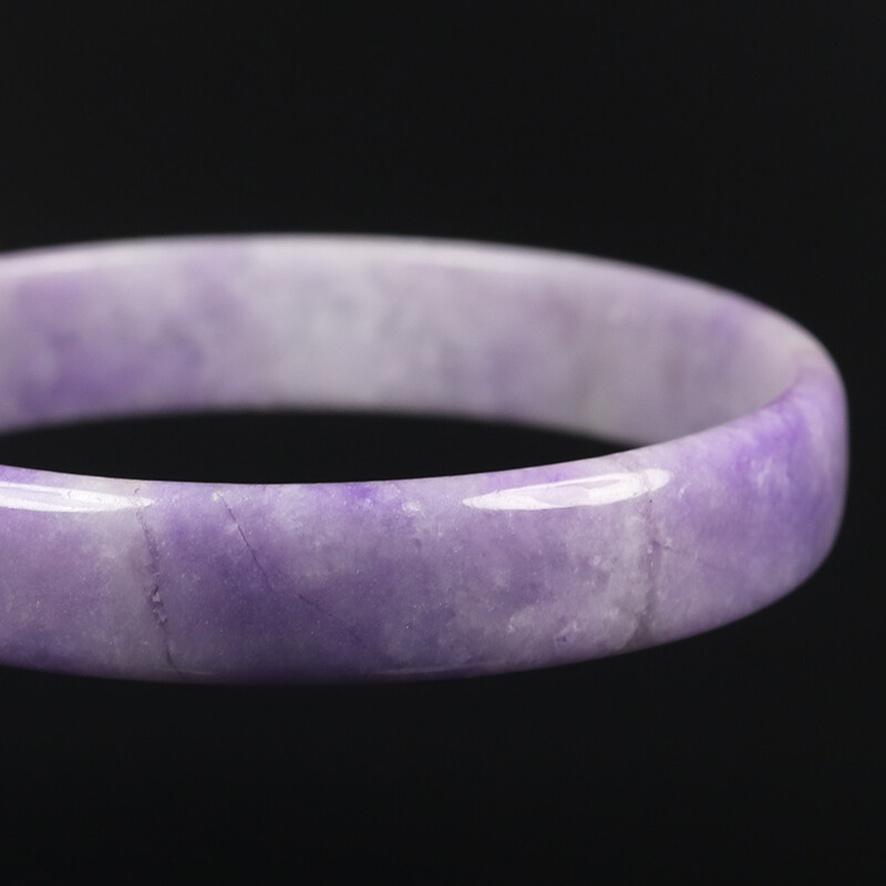 57mm Lavender Purple Jadeite Jade Bangle Bracelet Women’s Chinese Jade 10471