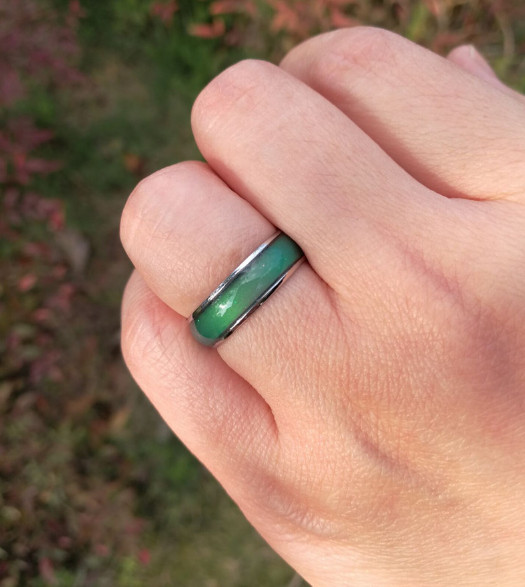 Stainless Steel Moon Ring Changing Color For Women Men and kids Moon Rings