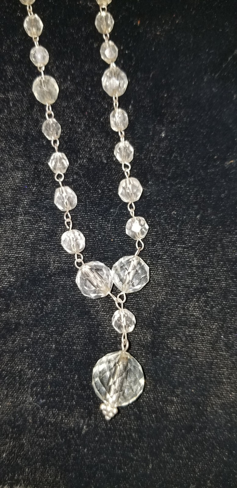 Faceted Crystal Necklace, Bracelet and Earring Set