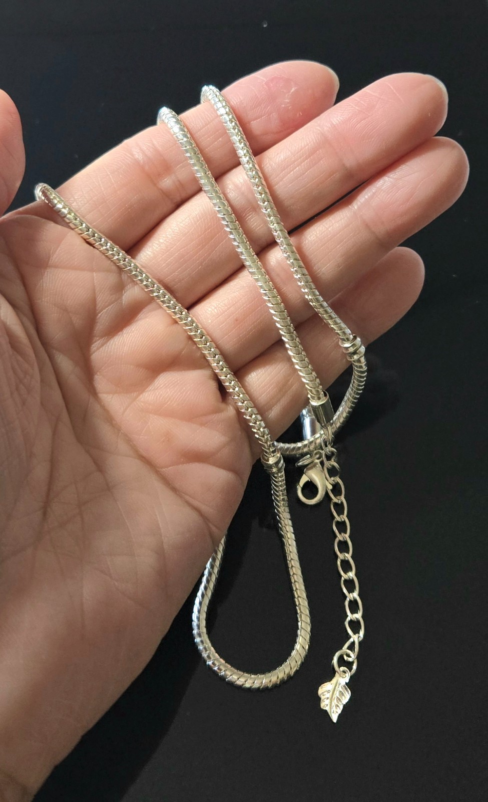 Necklace Chain Bulk Silver Plated European Style Necklace Chain 27 inch 10 pcs