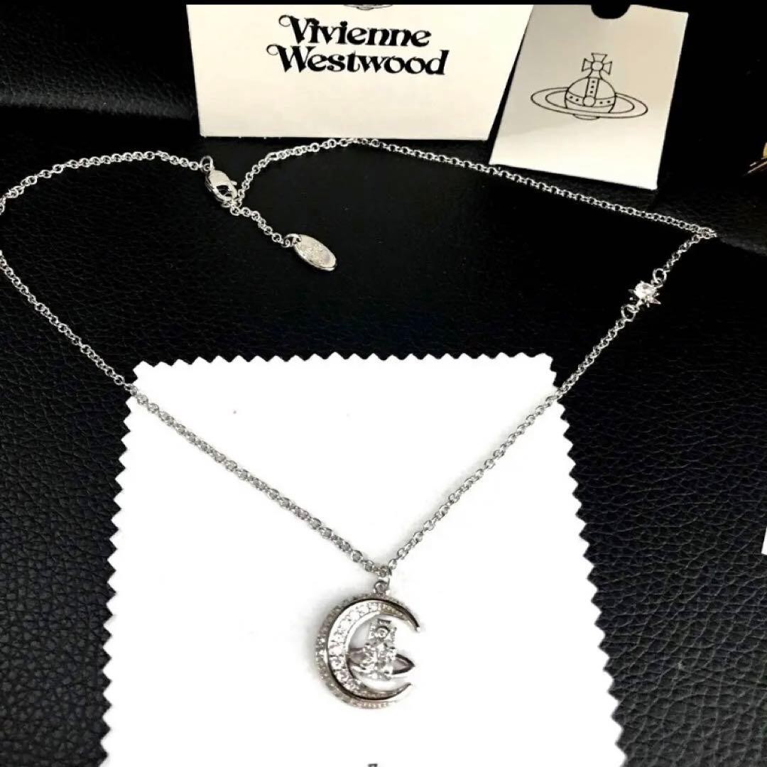 Vivienne Westwood Necklace DORINA MOON Silver in BOX