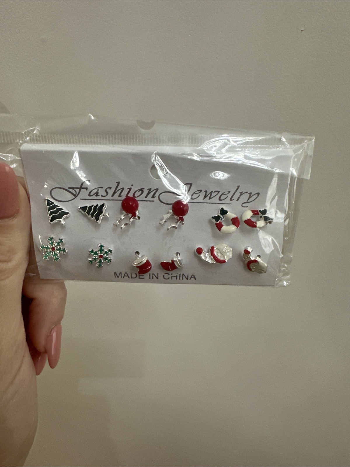 Set of 6 Christmas Earrings – New