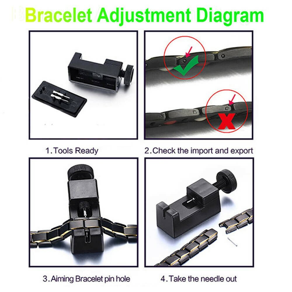 Gorgeous Titanium Magnetic Bracelet 4 Men Energy Power Stress Balance Arthritis
