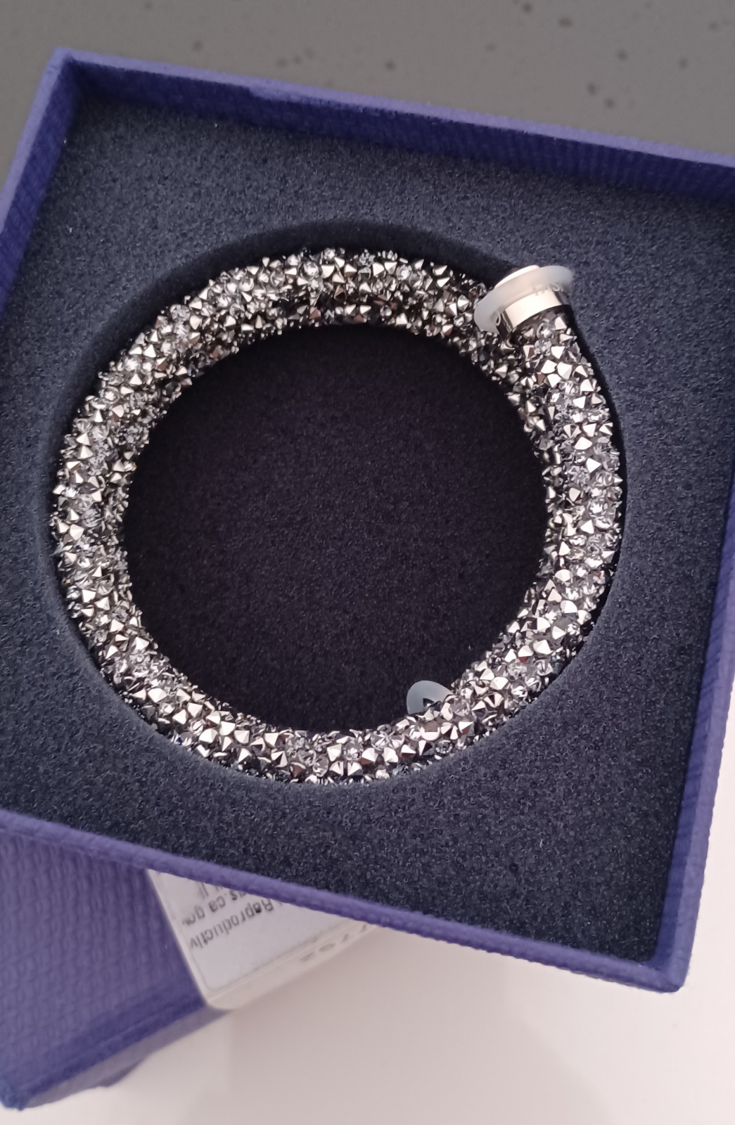 $89 Swarovski Crystal Dust Bangle 5237762 NEW