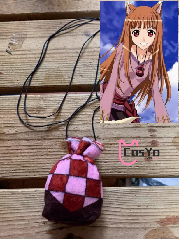 Anime Spice and Wolf Holo Sachet Cosplay Necklaces Balm Necklace Prop Handmade