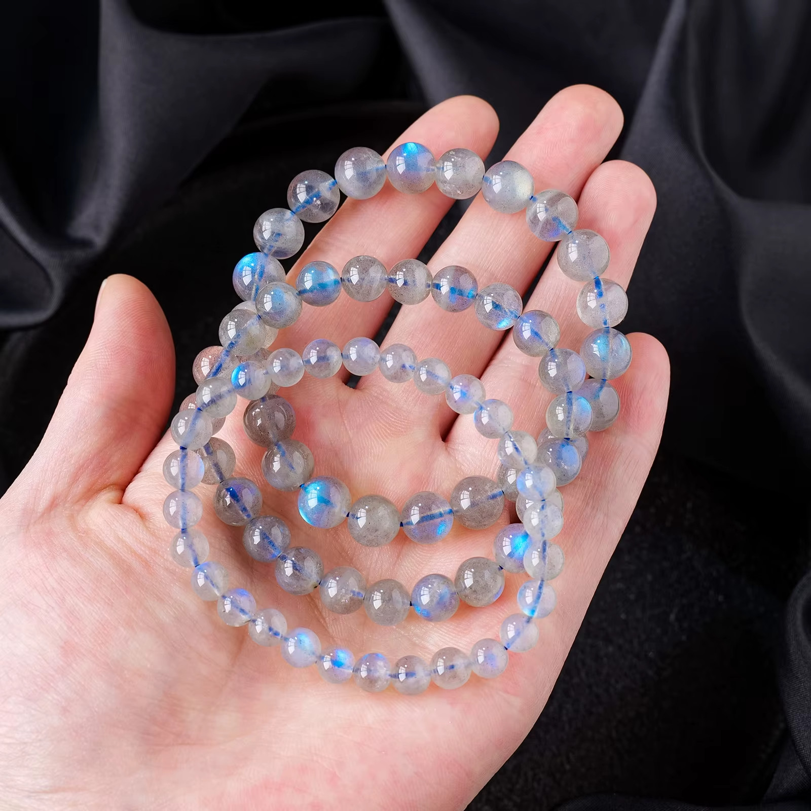 AAA+ Grade Natural Moonstone Bead crystal Bracelet 7mm Moonstone Healing