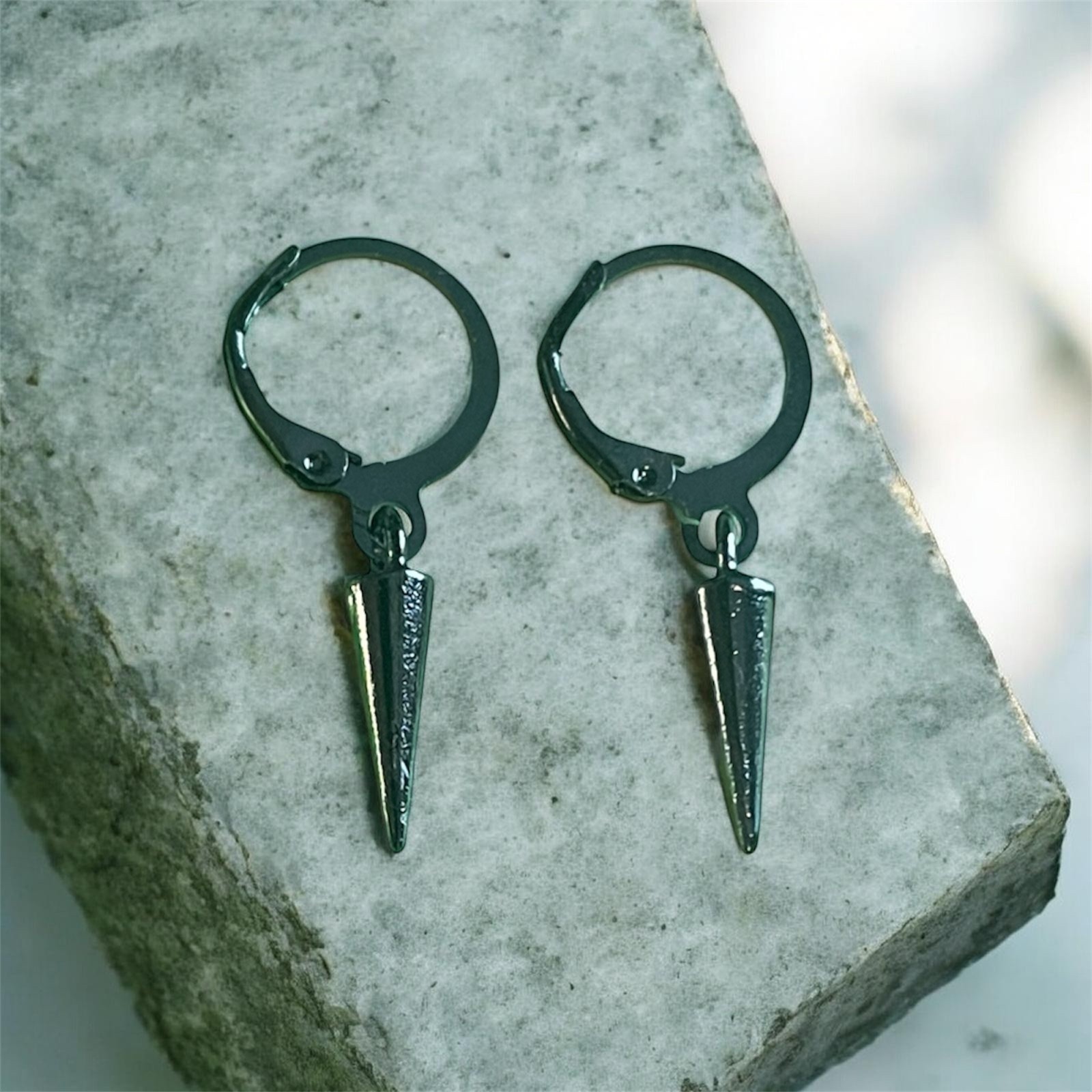 GOTHIC PUNK SPIKE DANGLE EARRINGS