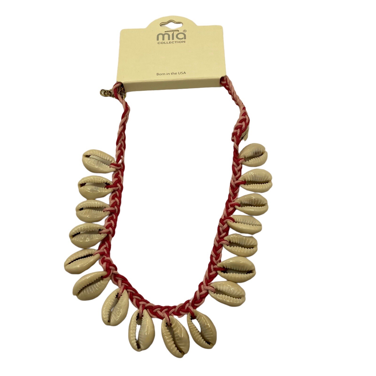 Mia Collections African Cowrie Shell Necklace MOS4053 GFU Costume Womens