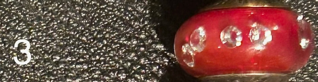 True Beadz-Red and Black, Bead of Choice-fits all brands-Buy 5, get 6th free