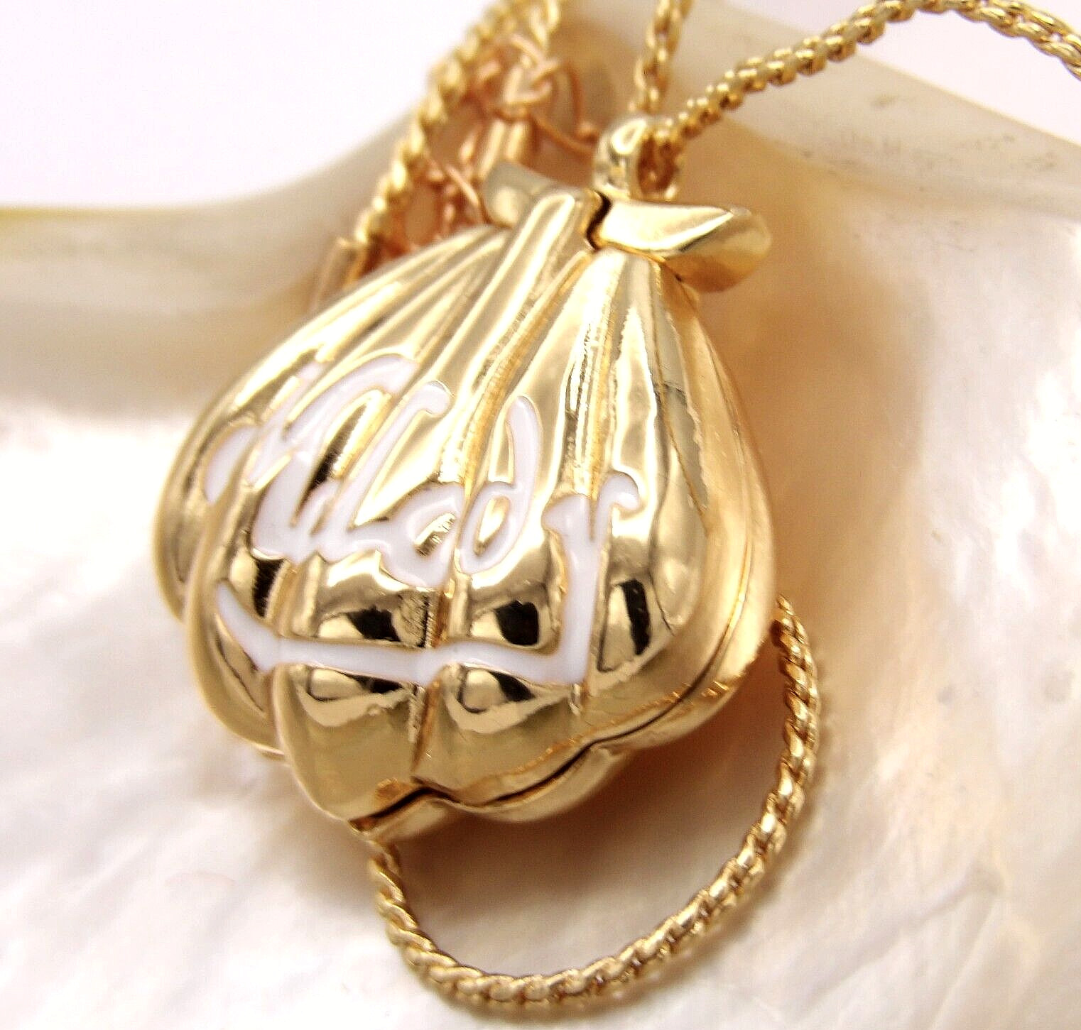 Mermaid Melody Locket Seashell Necklace Inspired from the Little Mermaid Ariel