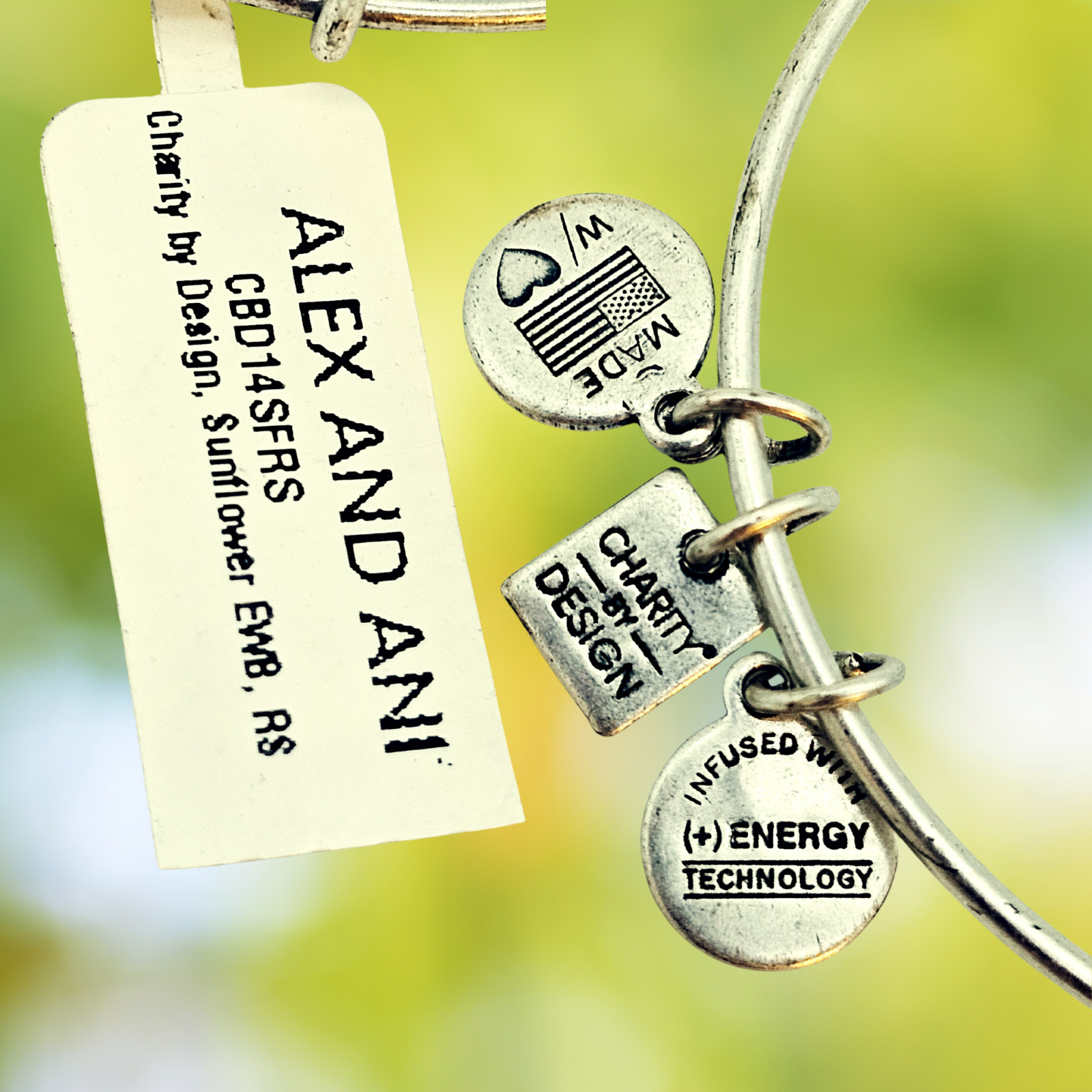 Alex and Ani Charity by Design Sunflower Bracelet – Rafaelian Silver Expandable