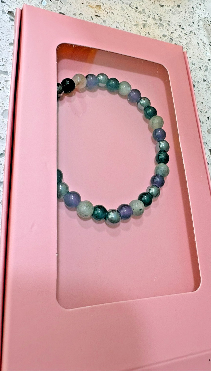 Crystal Ladies Beaded Stretch Bracelet – Amethyst, Tiger Eye & Onyx, Protection
