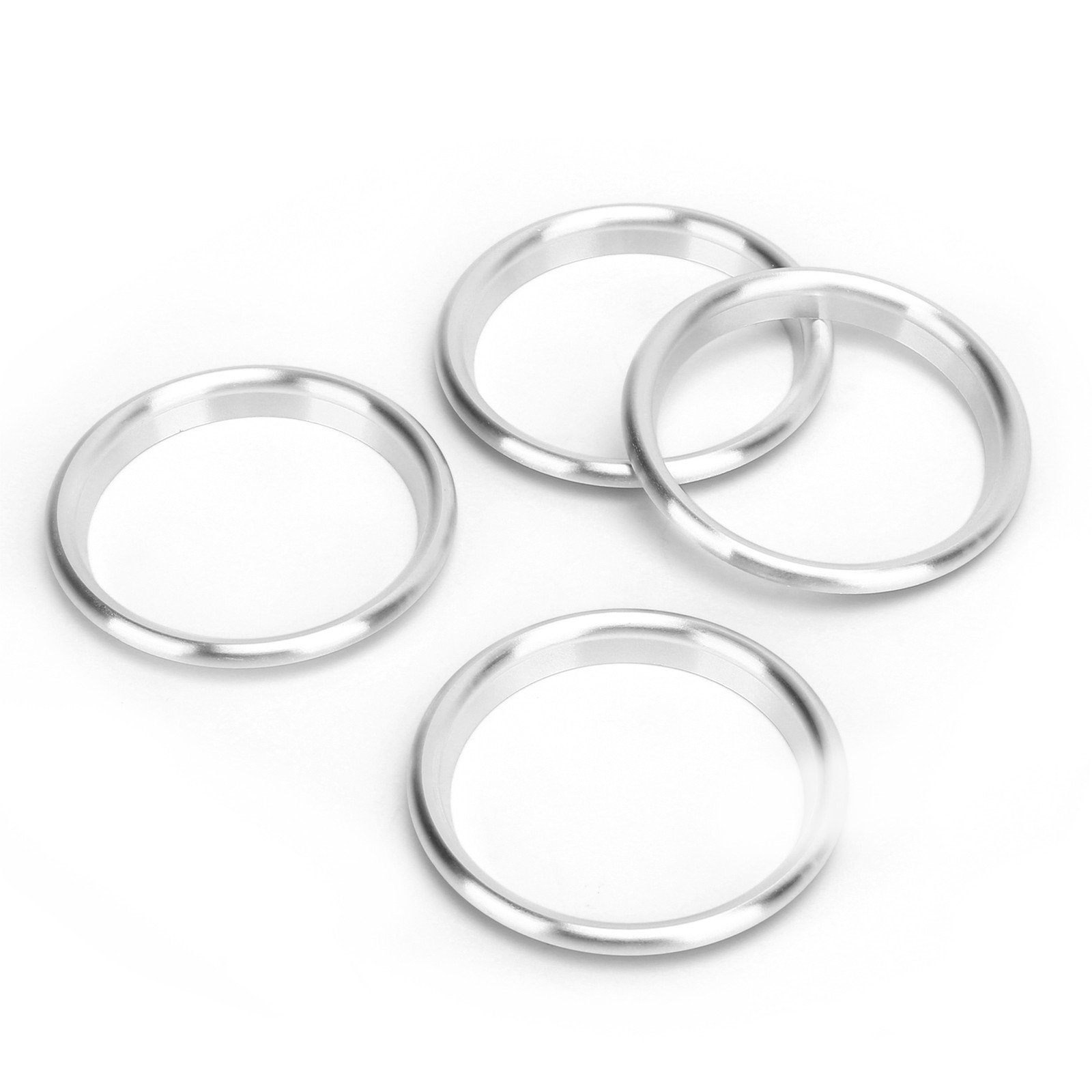 4pcs Silver Aluminum Alloy Air Outlet Ring For 2014-2019 TFTB
