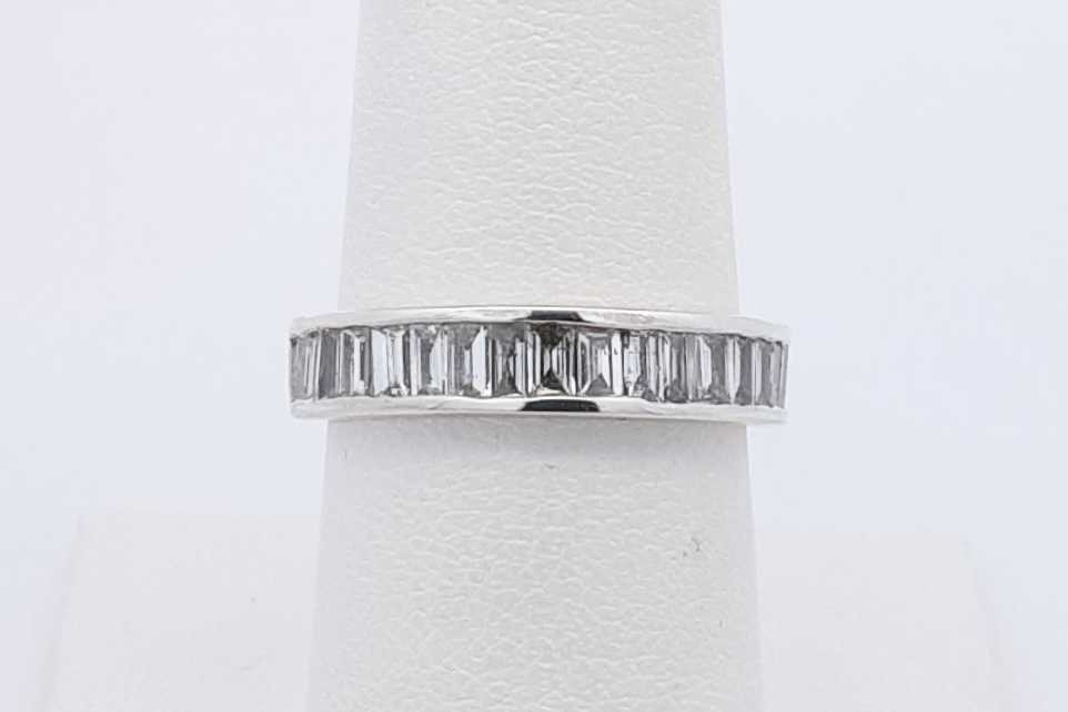 1.0cttw Lab Grown Diamond Ring In Sterling Silver 2.7 Grams Size 7 Eb0326rxdu